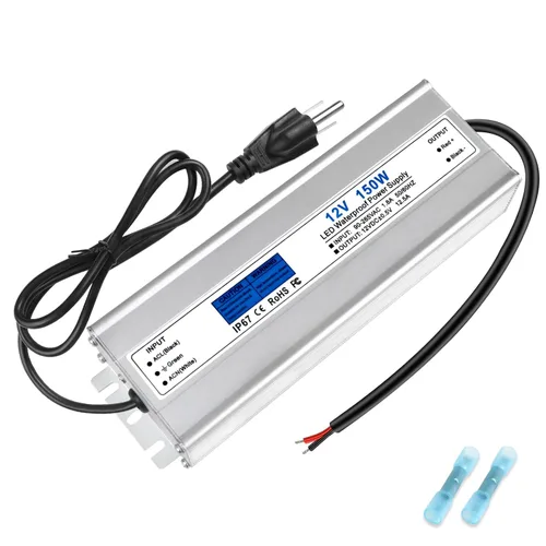 Miniatura 10 de Fuente de alimentación LED de 12 V 400 W, transformador de bajo voltaje impermeable IP67, convertidor de voltaje constante de CA a CC 12 V 33.3 A