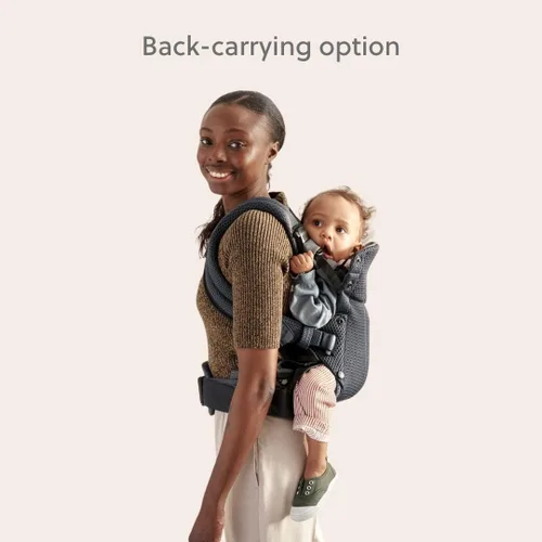 Miniatura 10 de BabyBjörn Portabebés Harmony, Antracita, Malla 3D Portabebés ergonómico 3-en-1; Posiciones soportadas para recién nacido, boca dentro, boca fuera