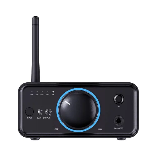 Miniatura 2 de FiiO K7BT amplificador de auriculares Bluetooth de alta fidelidad balanceada AK4493S*2, XMOS XU208 PCM384kHz DSD256, entradas