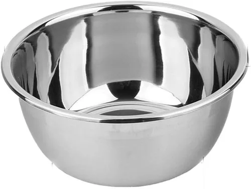 meleg otthon Cuenco de acero inoxidable, ensaladera de 3 cuartos de galón, cuencos de metal, lavabo de acero inoxidable, borde más profundo 9.5"