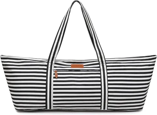 Miniatura 9 de Bolsa grande para esterilla de yoga para mujeres y hombres, bolsa de gimnasio para viajes, pilates, oficina, playa, entrenamiento, con correa