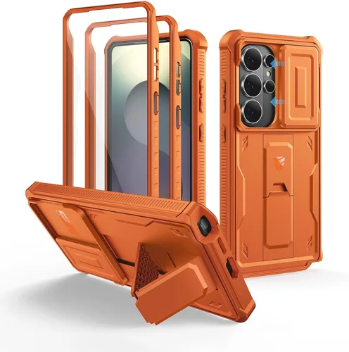 Miniatura 78 de Dexnor Funda para Samsung Galaxy S24 con Cubierta Deslizante Integrada para Cámara y Protector de Pantalla y Soporte, Funda Resistente a los Golpes