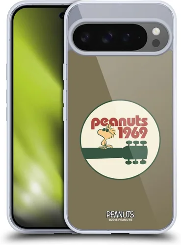Miniatura 409 de Head Case Designs Funda de gel Woodstock 50th con licencia oficial de Peanuts Snoopy Guitar 1969 [protección de grado militar] compatible