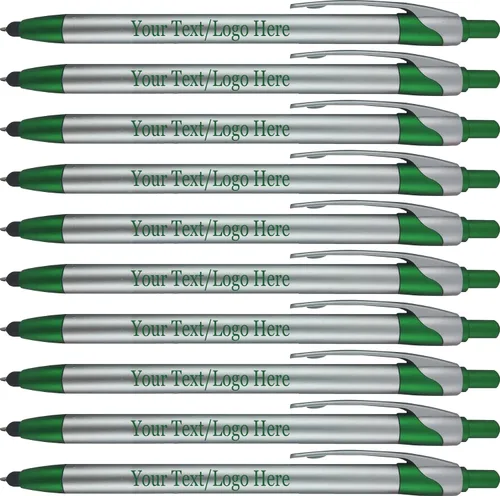 Miniatura 12 de Paquete de 300 bolígrafos personalizados con logotipo o texto, para marketing, fiestas y eventos, lápiz capacitivo 2-1 + bolígrafo compatible
