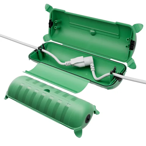 Miniatura 13 de RESTMO Caja de conexión impermeable para exteriores, cubierta de cable de extensión eléctrica resistente a la intemperie, cubierta sellada segura
