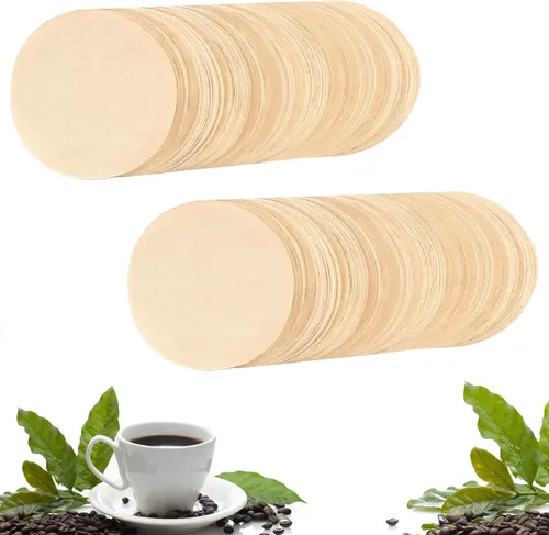 800 unidades de filtros de café espresso, filtro de papel redondo sin blanquear de 51 mm para máquina de espresso, filtro de café desechable