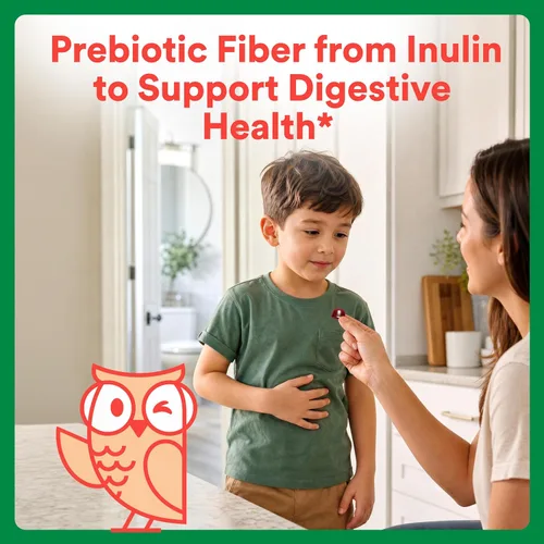 Miniatura 4 de SmartyPants Kids Multivitamin & Fiber Gummies: Prebiotic Fiber to Support Kids Digestion with Vitamin D3, C, Vitamin B12, B6, A, Zinc, Biotin