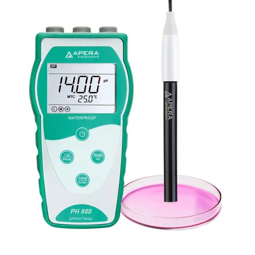 Miniatura 12 de Apera Instruments Value Series PH850-MS Kit de medidor de pH portátil para muestras pequeñas y tubos de ensayo
