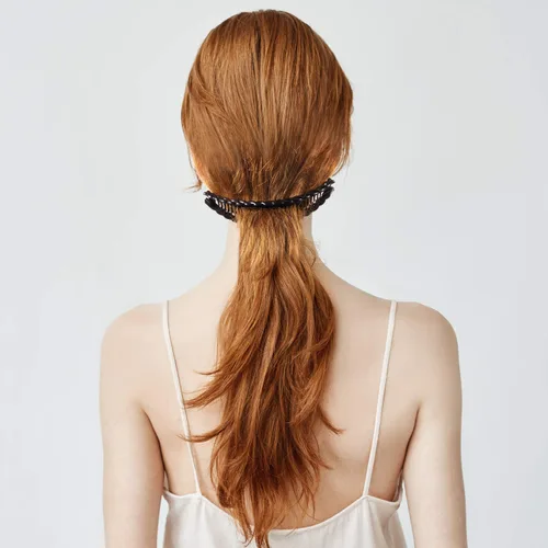 Miniatura 5 de WILLBOND 6 pinzas para el pelo de plátano, pinzas para el cabello con forma de pez, clip para cola de caballo, accesorio para cabello de mujer marrón