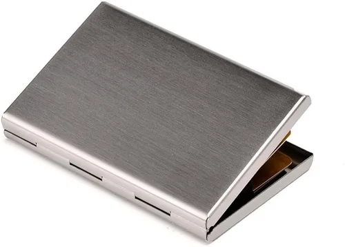Miniatura 8 de RFID - Tarjetero de acero inoxidable, protector de tarjetas de crédito para hombre y mujer