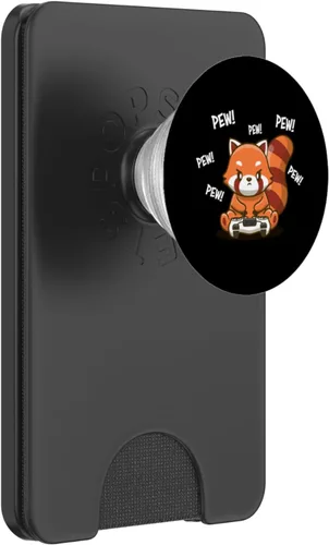 Miniatura 7 de PopSockets de panda rojo intercambiable PopGrip