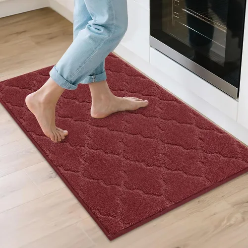 Miniatura 41 de COSY HOMEER Alfombras suaves de cocina [2 piezas] para el frente del fregadero súper absorbentes, tapetes y tapetes de cocina de 20 x 30 pulgadas/20