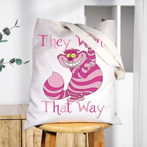 Miniatura 5 de BWWKTOP Cat Cosmetic Makeup Bag Grind And Smile Gifts They Went That Way Cat Zipper Pouch Bag For Movie Fans