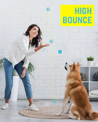 Miniatura 3 de Prime Pets Pelotas de Tenis Duraderas para Perros Paquete de 3, Pelotas de Juguete para Perros de 2.5" de Alto Rebote Sin Chirrido para Buscar