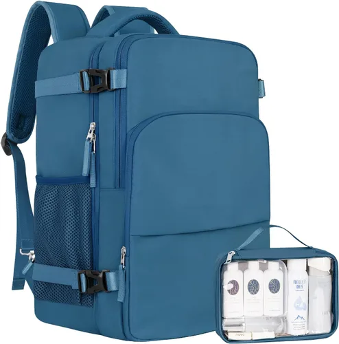 Miniatura 15 de Mochila de Viaje Sinaliy, Azul claro, Grande, Viajes