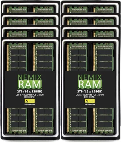 Miniatura 25 de NEMIX RAM Kit de memoria de servidor registrado DDR5 4800MHZ PC5-38400 1Rx4 1.1V CL40 288-PIN ECC RDIMM compatible con ASUS 2U4N Servidor
