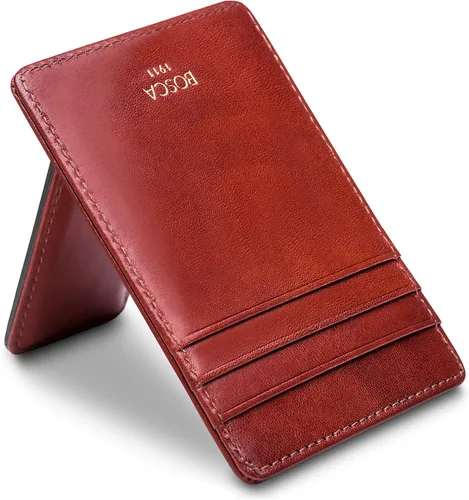 Miniatura 3 de Bosca Cartera con bolsillo frontal para hombre en piel vieja - RFID