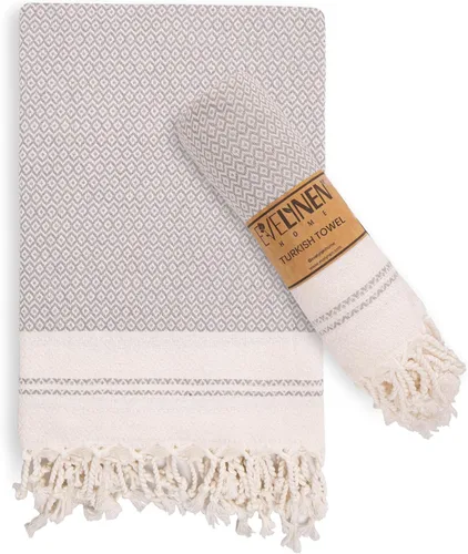 Miniatura 14 de Evelynen - Juego de 2 toallas de mano turcas para baño y cocina, toallas de mano bohemias con bucles para colgar, para cara, té, plato, cocina