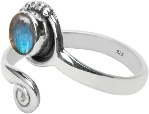 Miniatura 46 de Gemstone Stone Toe Ring 925 Sterling Silver Feet Body Jewellery Handame Toe Ring Gemstone Adjustable Toering For Girls Women Gift Jewellery