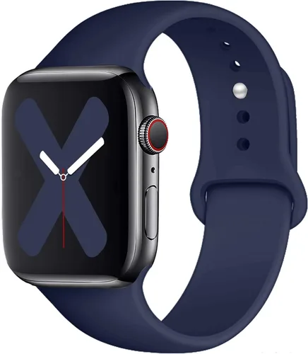 Miniatura 12 de Saucyi Compatible con Apple Watch Band 1.614 in 1.575 in 1.496 in 1.929 in 1.772 in 1.732 in 1.654 in, correa deportiva de silicona suave con cierre