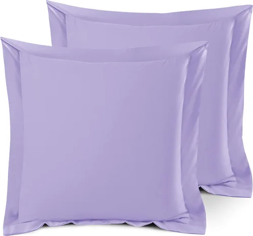 Miniatura 44 de Nestl Juego de 2 fundas tipo sham de almohada suaves - Fundas de almohada de microfibra de doble cepillado - Fundas de almohada de cama premium