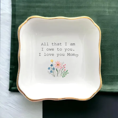 Miniatura 5 de Plato de cerámica para joyería, regalo de boda para la madre de la novia, regalo de despedida de soltera, regalos para mamá de novia, regalo