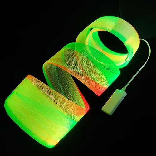 Kits de luces LED de malla de fibra óptica Shiningme para techo y árboles de Navidad - Lámpara de luz nocturna luminosa de fibra óptica en malla