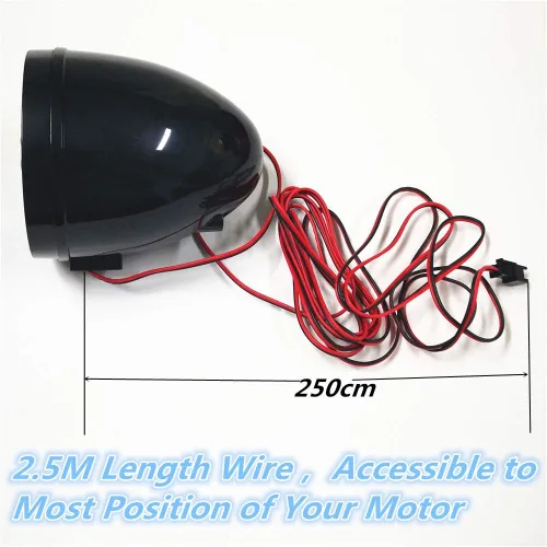 Miniatura 2 de XYC UTV, ATV, motor Bluetooth antirrobo, control remoto de 3 pulgadas, impermeable, altavoz inalámbrico Bluetooth de 7/8-1 pulgadas, montaje en Rojo