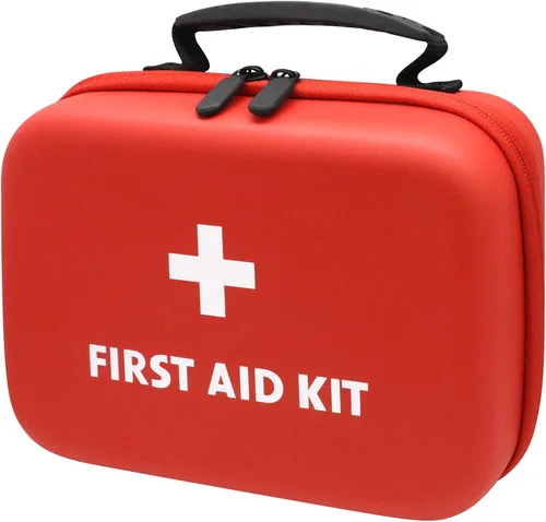 Faylapa Bolsa de primeros auxilios de viaje, bolsa vacía de primeros auxilios, 9 x 7 x 3 pulgadas, bolsa organizadora de primeros auxilios portátil