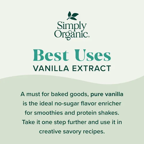 Miniatura 8 de Simply Organic, extracto de vainilla pura, certificado orgánico, botella de vidrio de 4 onzas