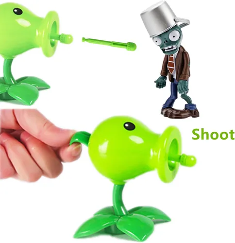 Miniatura 5 de JHESAO Juego de 5 figuras de acción de plantas y zombis, juego de juguetes de PVZ de zombis, serie 1, 2, grandes regalos para niños y fanáticos