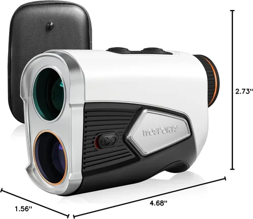 Miniatura 10 de WOSPORTS Golf Rangefinder with Slope, 1500-Yard Pin Lock Vibration Range Finder(Feet/Meters/Yards), 7X Magnification, Magnetic Mount, Rechargeable