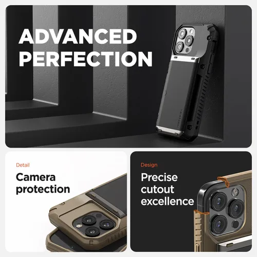 Miniatura 3 de VRS DESIGN Damda Glide Pro - Funda para iPhone 13 Pro, resistente funda semiautomática [4 tarjetas] con soporte para ranura para tarjetas compatible