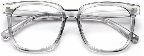 PANNER Gafas cuadradas de gran tamaño con bloqueo de luz azul para mujeres y hombres, antirreflejos, reducen la fatiga ocular, gafas de computadora