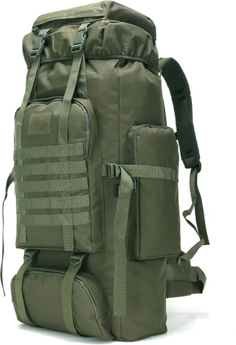Miniatura 16 de Mochila de senderismo W WINTMING para hombres 70L/100L, mochila de campamento, mochila militar Molle, paquete de asalto de 3 días para escalada