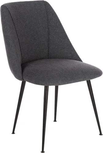 Miniatura 9 de SAFAVIEH Couture Home Collection Foster SFV4508E - Silla tapizada para sala de estar, comedor y comedor (color azul marino/negro)