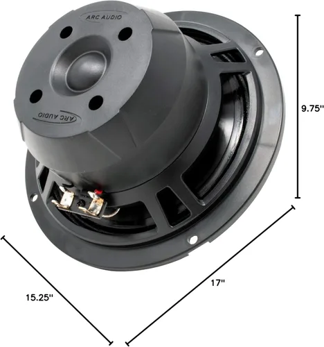 Miniatura 8 de Arc Audio Moto602-HD Altavoces coaxiales de compresión con bocina para deportes motorizados y motocicletas