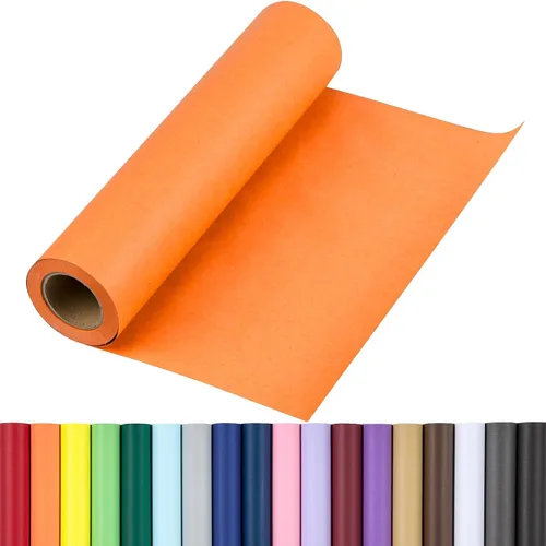Miniatura 35 de RUSPEPA Rollo de papel de regalo azul marino kraft, 17.5"x 393" (32.8'), papel de regalo reciclable azul para regalos de cumpleaños, cubierta