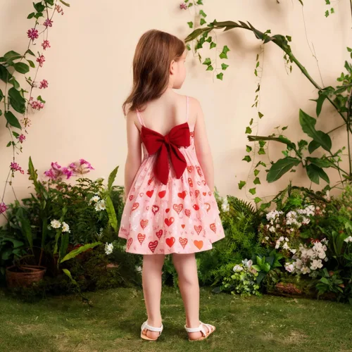 Miniatura 31 de Vestido de verano para niños pequeños, con diseño de dinosaurio, sin espalda, con lazo, vestido de playa de cumpleaños