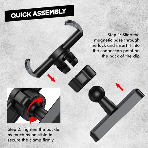 Miniatura 5 de Soporte magnético para teléfono para gimnasio, potente base magnética N52, soporte magnético ajustable multiángulo para teléfono, accesorios