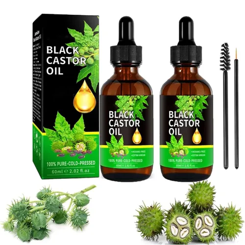 Miniatura 10 de Aceite de Ricino y Castor Orgánico Puro para Crecimiento del Cabello, Pestañas, Cejas y Vello de Mujeres y Hombres - 2.0 fl oz/2.0 Fl Oz 1 Botella