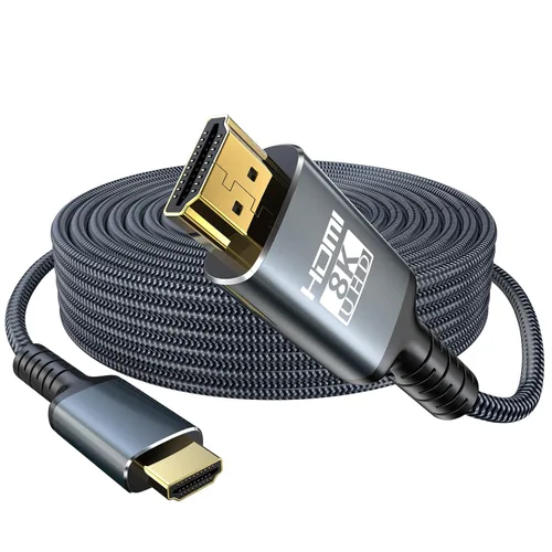 Miniatura 9 de Cable HDMI 2.1 8K de 3 pies, 48 Gbps de ultra alta velocidad para juegos, cables trenzados compatible con 8K @60HZ/4K @120Hz, eARC, HDR dinámico