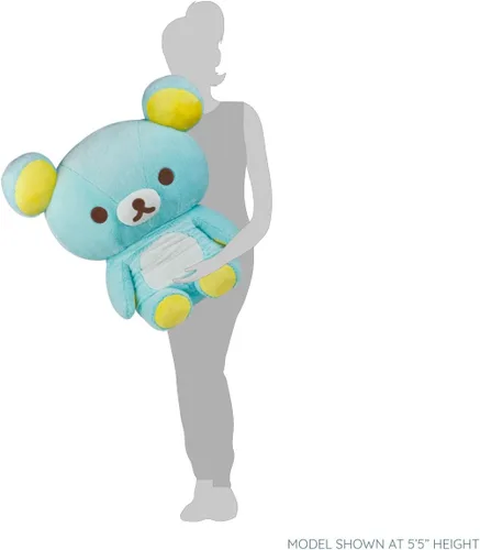 Miniatura 5 de Rilakkuma San-X Original Long Pile Sherbet Series Jumbo Plush - Azul
