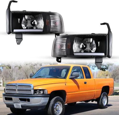 Miniatura 8 de Nixon Offroad Faros Delanteros de Proyector para 1994-2001 Dodge Ram 1500/1994-2002 Dodge Ram 2500 3500/1995-2002 Dodge Ram 4000
