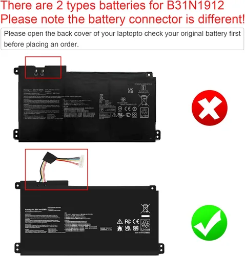 Miniatura 3 de TREE.NB B31N1912 - Batería para portátil compatible con ASUS VivoBook 14 E410MA L410MA E410KA E510MA E510KA F414MA L510MA R522MA E410MA-EK026TS