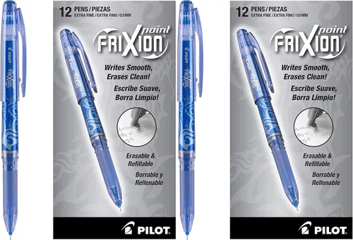 Miniatura 4 de Pilot FriXion, recarga para bolígrafo con tinta de gel, paquete de 3, Negro