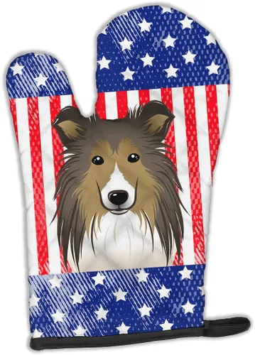 Miniatura 92 de Caroline's Treasures BB4020OVMT Dog House Collection Border Collie - Guante de horno grueso resistente al calor para sartenes calientes y horno