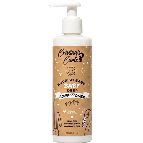 Acondicionador para bebé de Cristina's Curls – Deslizamiento suave para pequeños enredos y suave humedad