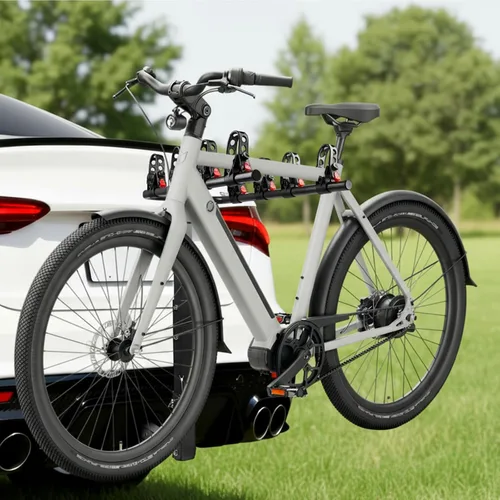 Miniatura 7 de Soporte de enganche para 4 bicicletas, soporte plegable para coches, camiones, SUV, minivans