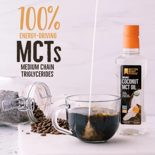 Miniatura 3 de BetterBody Foods Aceite orgánico MCT de coco – Aumenta la energía, apto para dieta cetogénica, C8 y C10, sin gluten, 16.9 oz (paquete de 2)